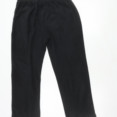 Damart Women's Black Elastic Waist Joggers, Size M