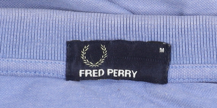 Fred Perry Men's Blue Cotton Polo Shirt M