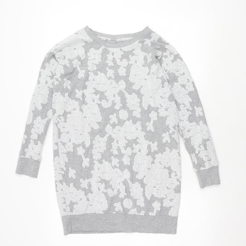 Next Women's Grey Petite Long Sleeve Jumper