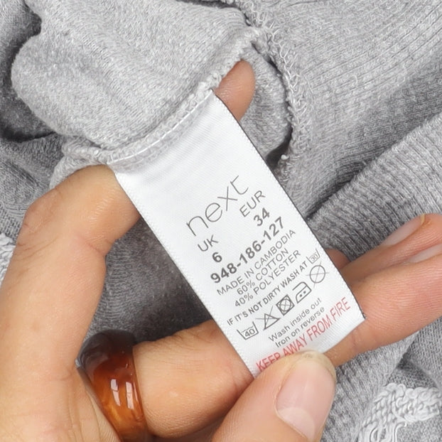 Next Women's Grey Petite Long Sleeve Jumper