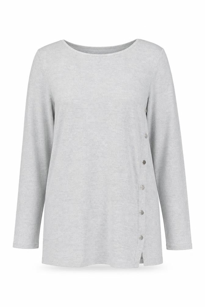 Front view of Marks & Spencer Women's Grey Jumper, size 12