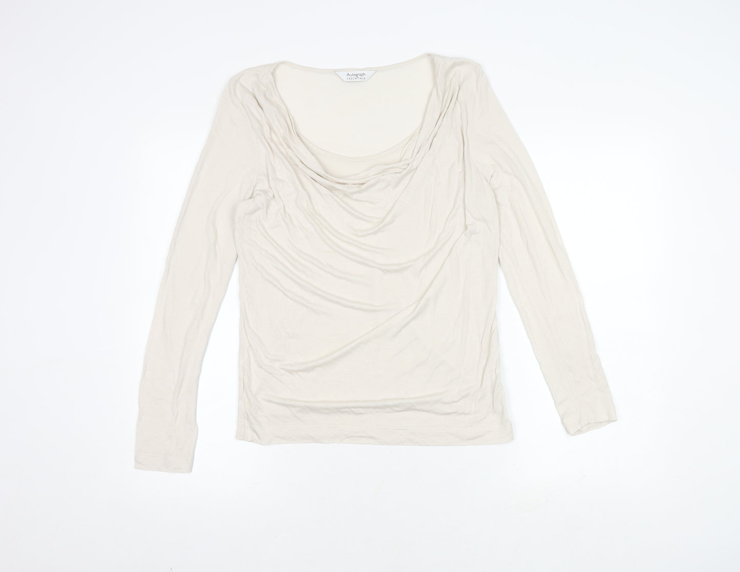 Marks and Spencer Ivory Women's Long Sleeve Top UK 12