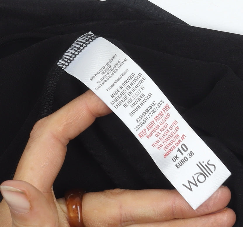 Wallis Women's Black Camisole Tank Size 10 V-Neck Casual