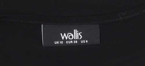 Wallis Women's Black Camisole Tank Size 10 V-Neck Casual