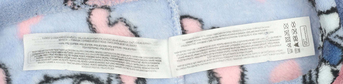 Primark Girls Blue Stitch Fleece Pyjama Pants 11-12 Years
