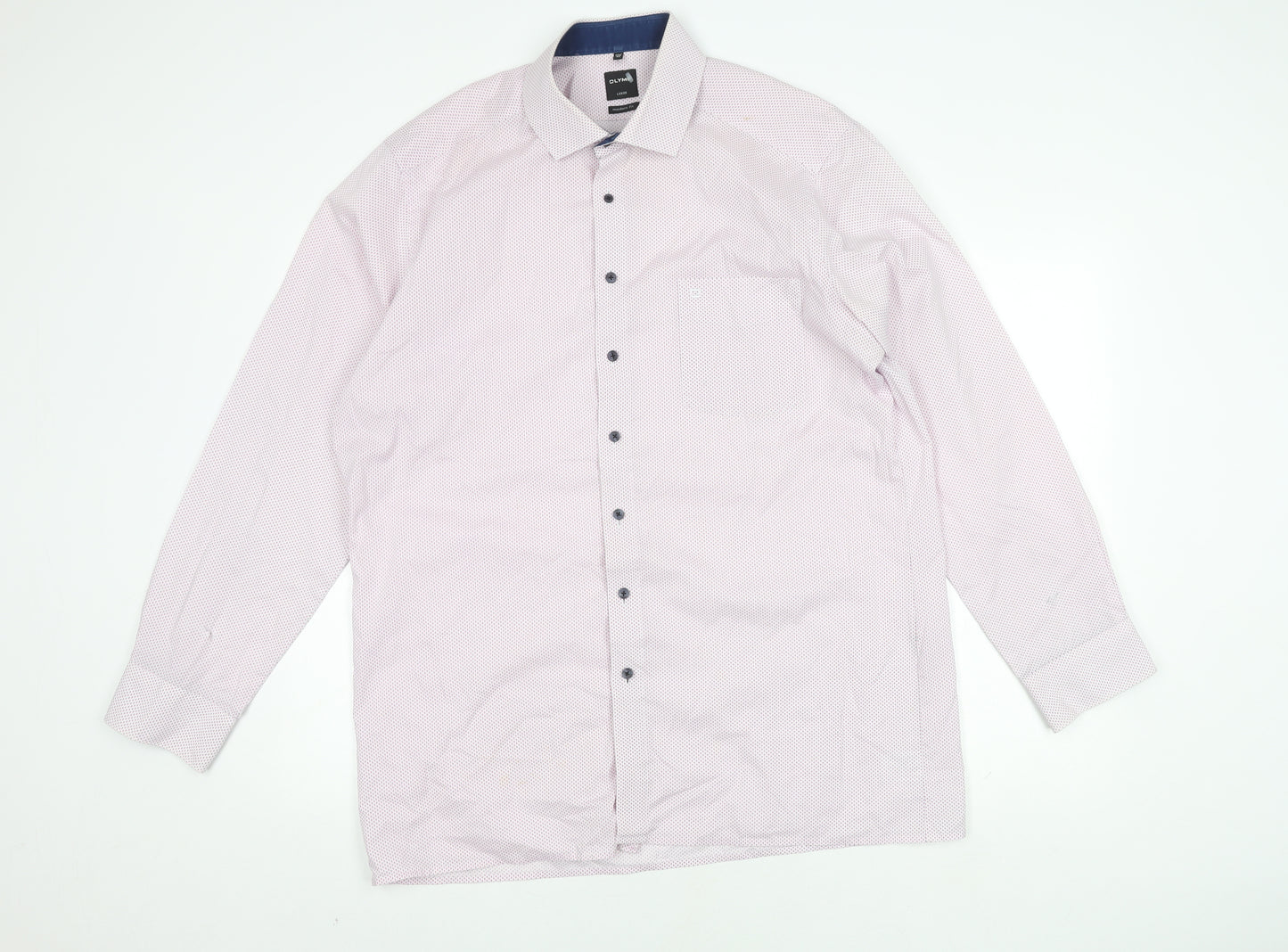 Olymp Luxor Men's Multicoloured Size 44 Regular Fit Shirt