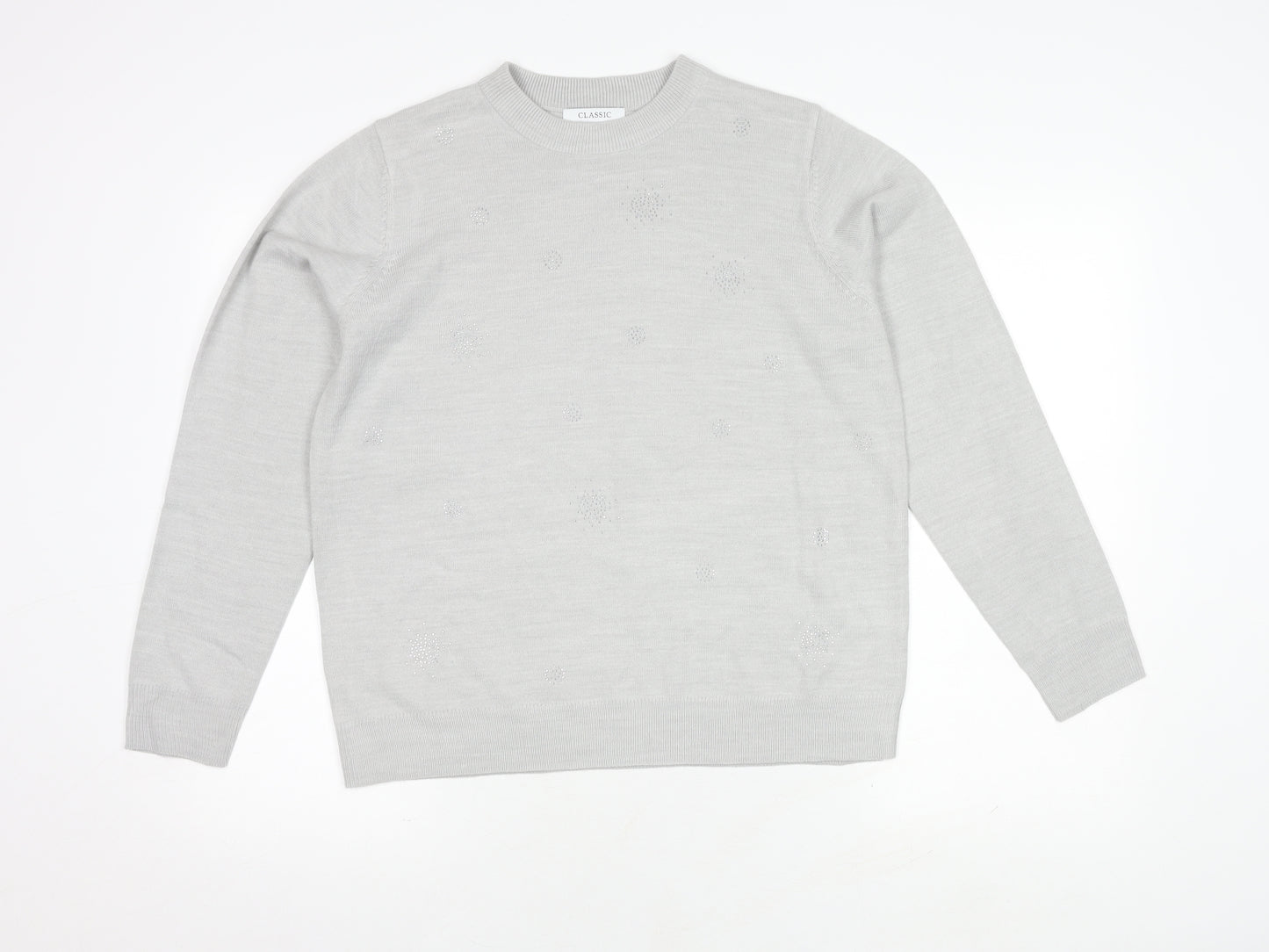 Marks and Spencer Women's Grey Pullover Jumper Size 14