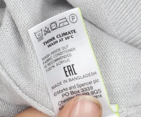 Marks and Spencer Women's Grey Pullover Jumper Size 14