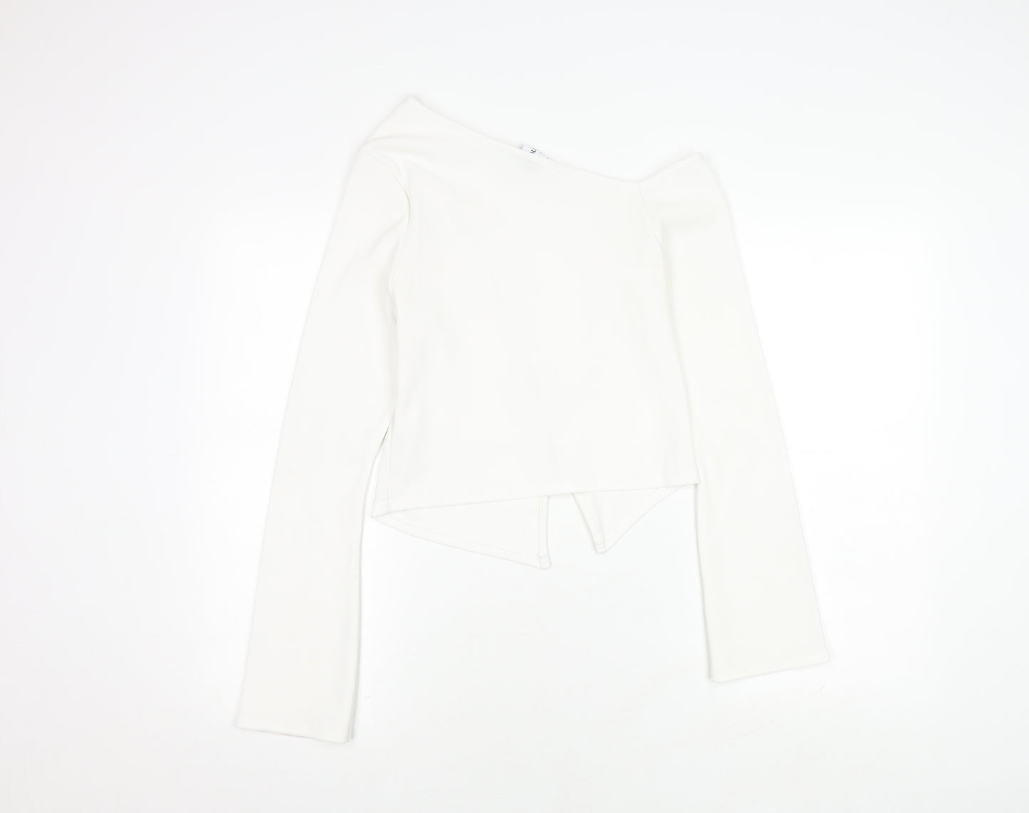 Collusion Women White Off Shoulder Blouse Size 12