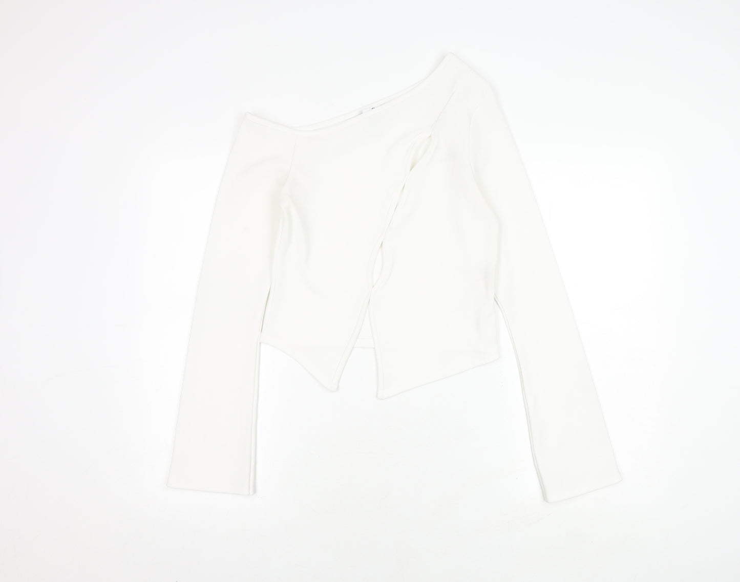 Collusion Women White Off Shoulder Blouse Size 12