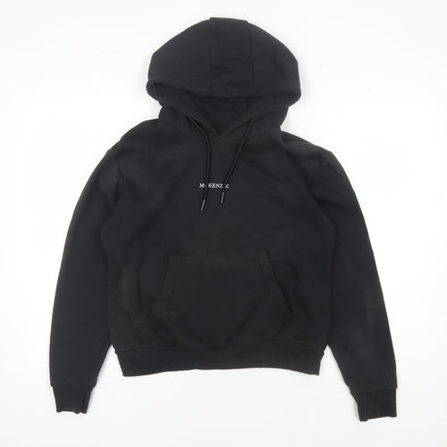 McKenzie Men's Black XS Pullover Hoodie with Logo