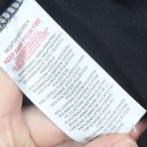 McKenzie Men's Black XS Pullover Hoodie with Logo