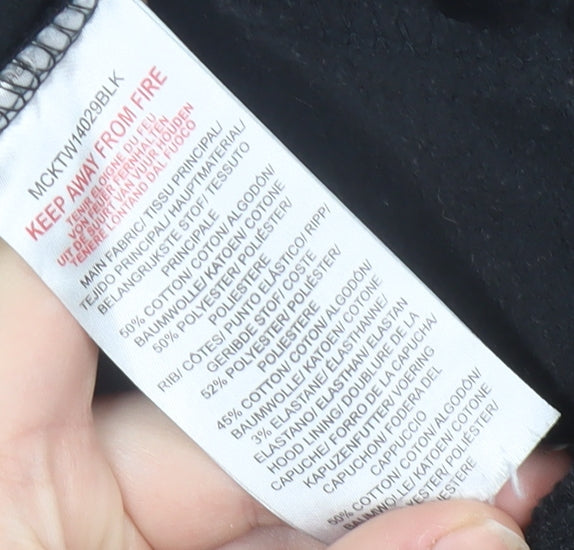 McKenzie Men's Black XS Pullover Hoodie with Logo