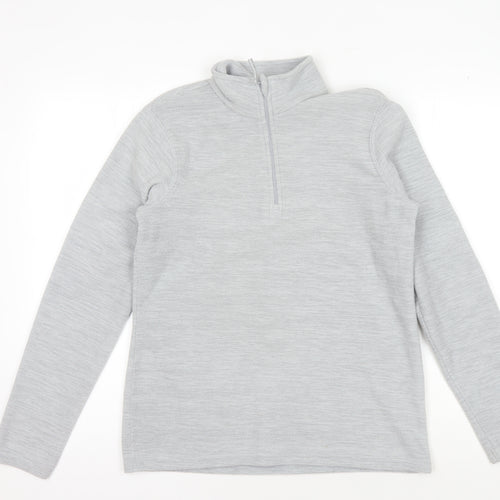 Mountain Warehouse Grey High Neck Women's Sweatshirt Size 10