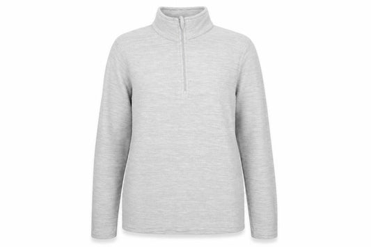 Front view of Mountain Warehouse Grey High Neck Women's Sweatshirt, size 10