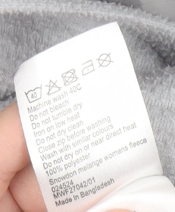 Mountain Warehouse Grey High Neck Women's Sweatshirt Size 10