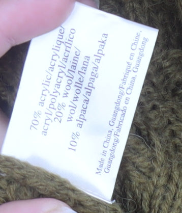 Laura Ashley Women's Brown Cable-Knit Cardigan Size 10