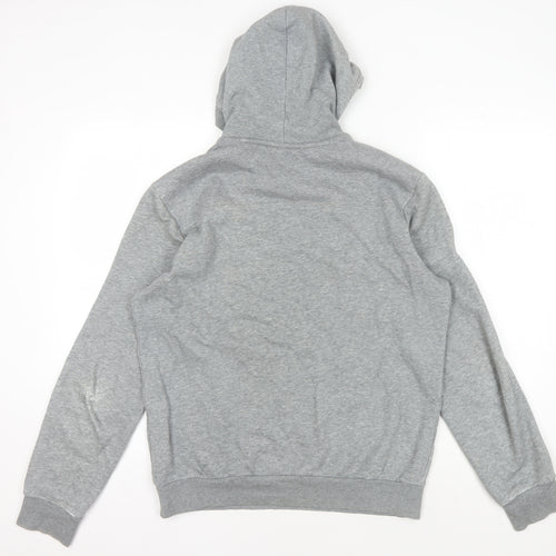 Puma Men's Grey Pullover Hoodie S - Graphic Print Comfort
