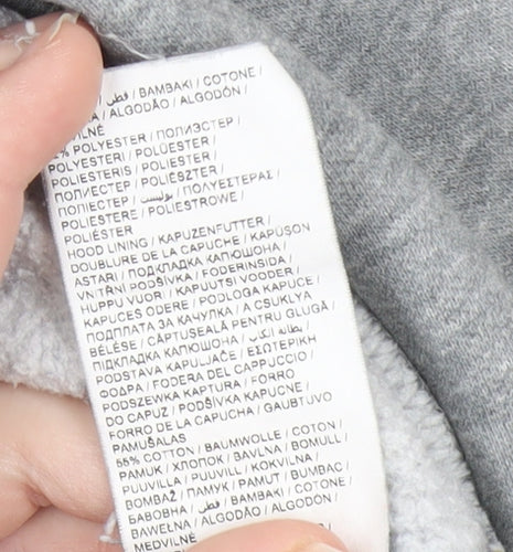 Puma Men's Grey Pullover Hoodie S - Graphic Print Comfort