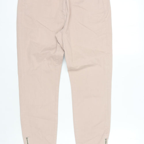 Boden Women's Beige Skinny Jeans Size 12 with Ankle Zip