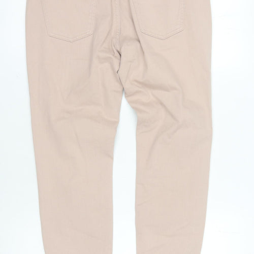 Boden Women's Beige Skinny Jeans Size 12 with Ankle Zip