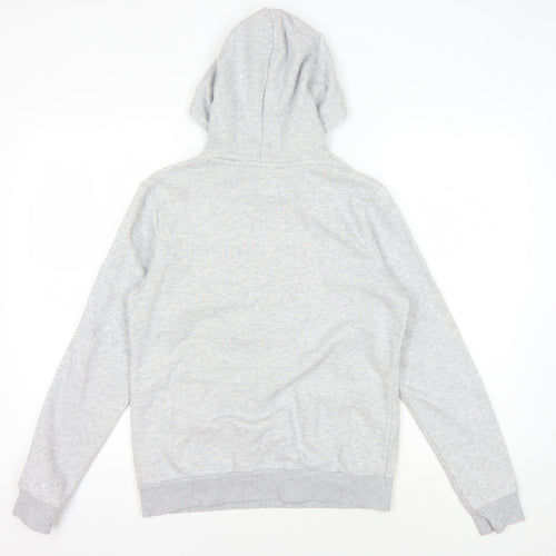Puma Men's Grey Logo Hoodie, Size M, Pullover Style