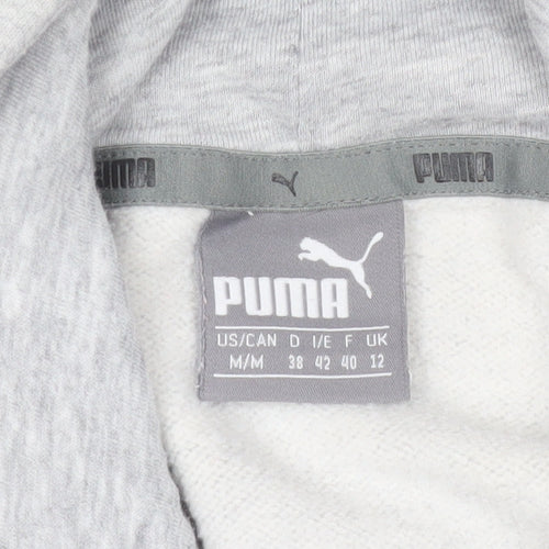 Puma Men's Grey Logo Hoodie, Size M, Pullover Style