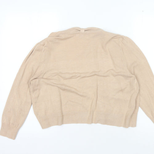Laura Ashley Women's Beige Cardigan Size 16