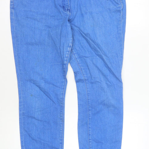 Briken Women's Blue Skinny Jeans Size 10 with Ankle Zip