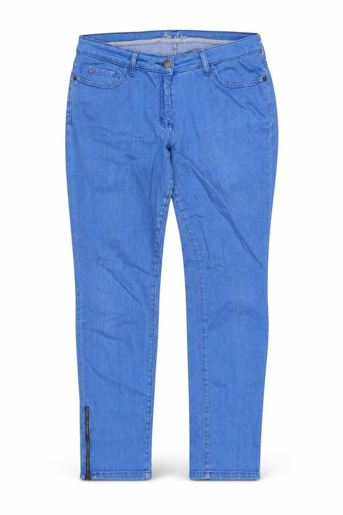 Briken Women's Blue Skinny Jeans Size 10 with Ankle Zip