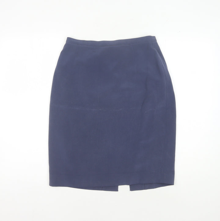Jaeger Women’s Blue Pencil Skirt, Size 12, Knee Length