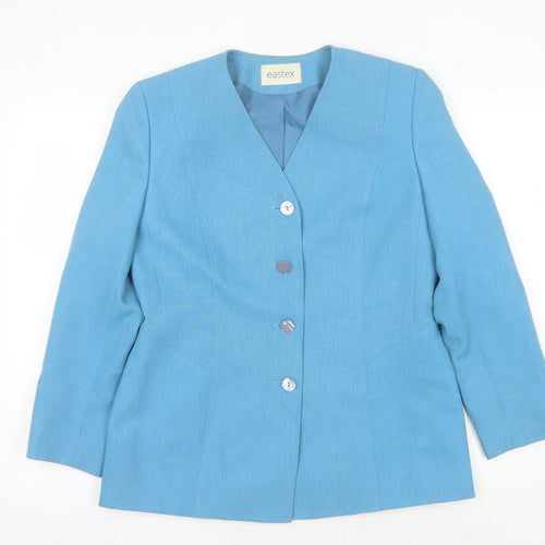 Eastex Women's Blue Suit Jacket Size 10