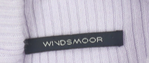 Windsmoor Women's Purple Tunic Roll Neck Jumper - L