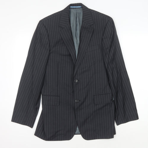 Austin Reed Men's Grey Striped Jacket 38 R Business