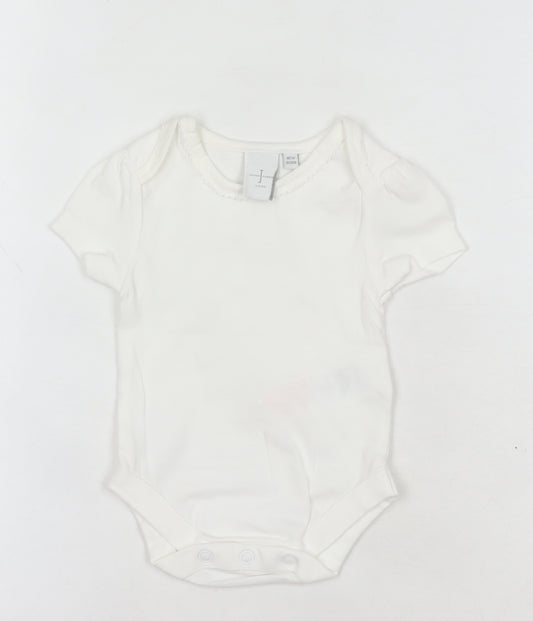 Jasper Conran White Newborn Unisex Babygrow