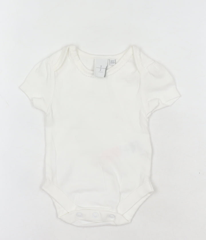 Jasper Conran White Newborn Unisex Babygrow