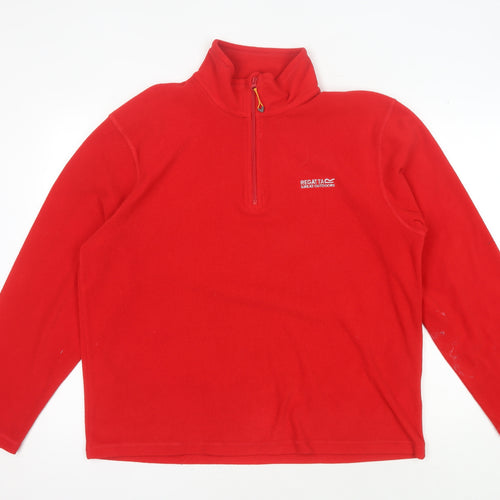 Regatta Men's Red Fleece Pullover L 1/4 Zip