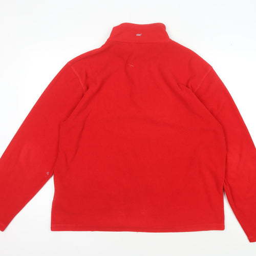 Regatta Men's Red Fleece Pullover L 1/4 Zip