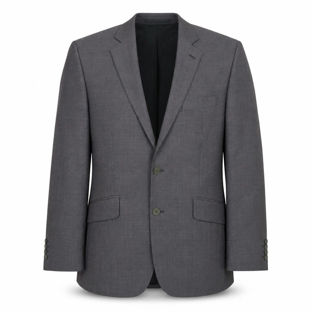 Front view of Ted Baker Men's Grey Wool Blazer 38R Formal