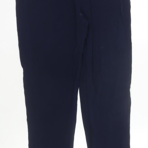 DKNY Women's Blue Relaxed Trousers S
