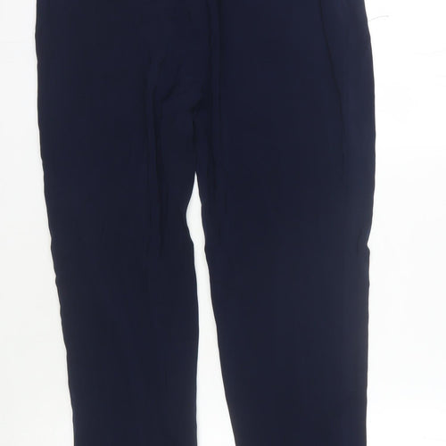 DKNY Women's Blue Relaxed Trousers S