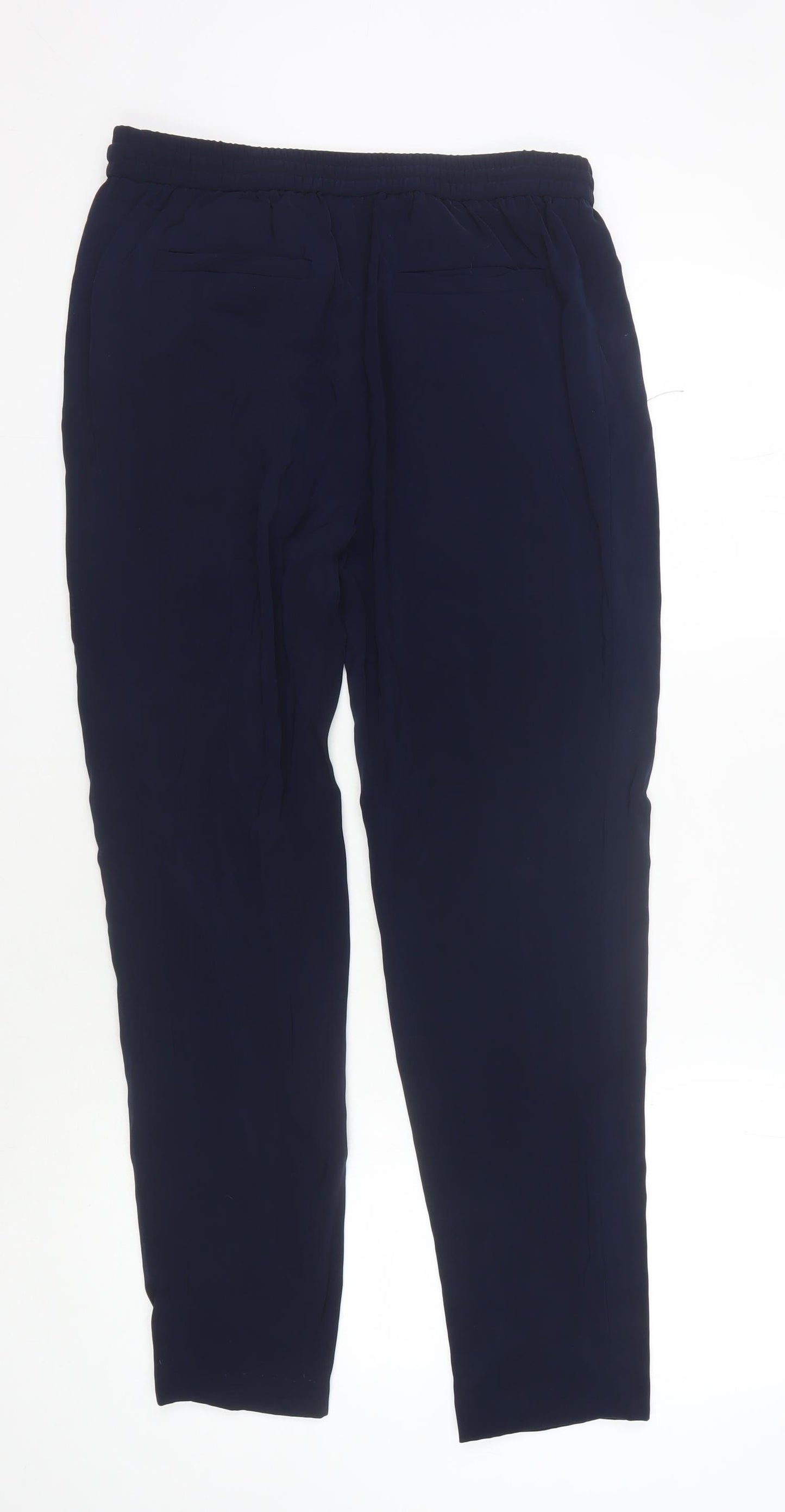 DKNY Women's Blue Relaxed Trousers S