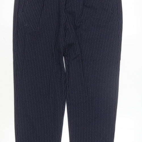 Jack & Jones Men's Blue Striped Trousers Size 34