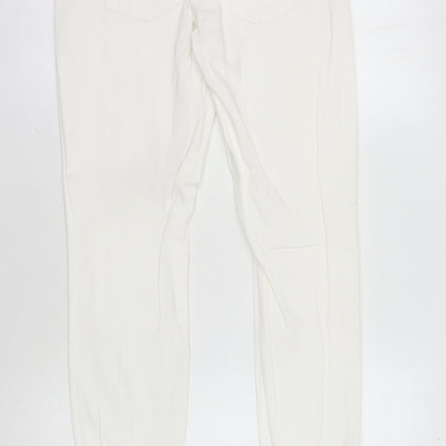 Jacqueline de Yong Women's White Skinny Jeans M