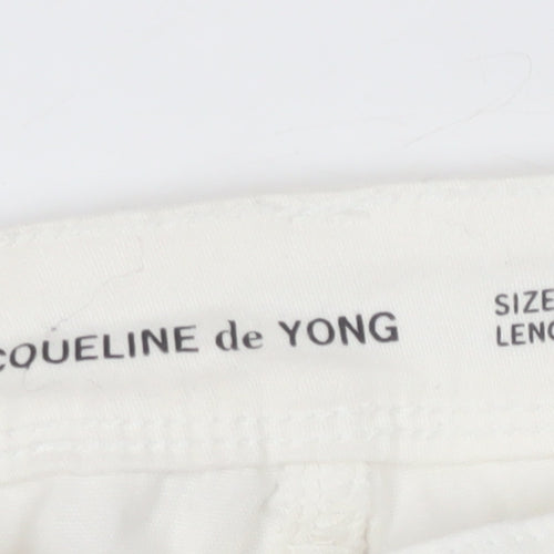 Jacqueline de Yong Women's White Skinny Jeans M