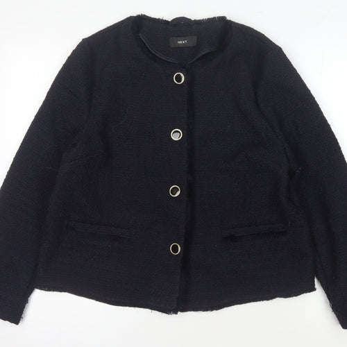 Next Women's Black Button Jacket Size 14