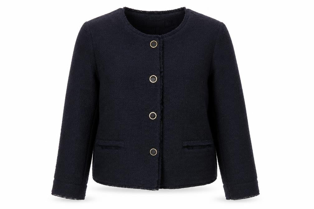 Front view of Next Women's Black Button Jacket, size 14