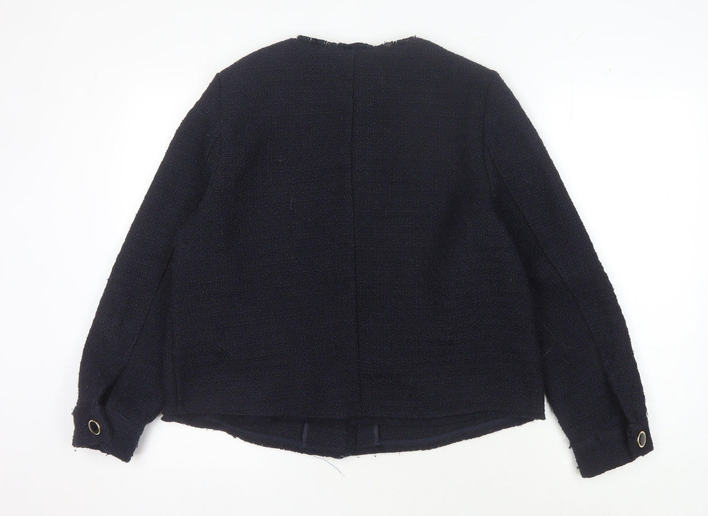 Next Women's Black Button Jacket Size 14