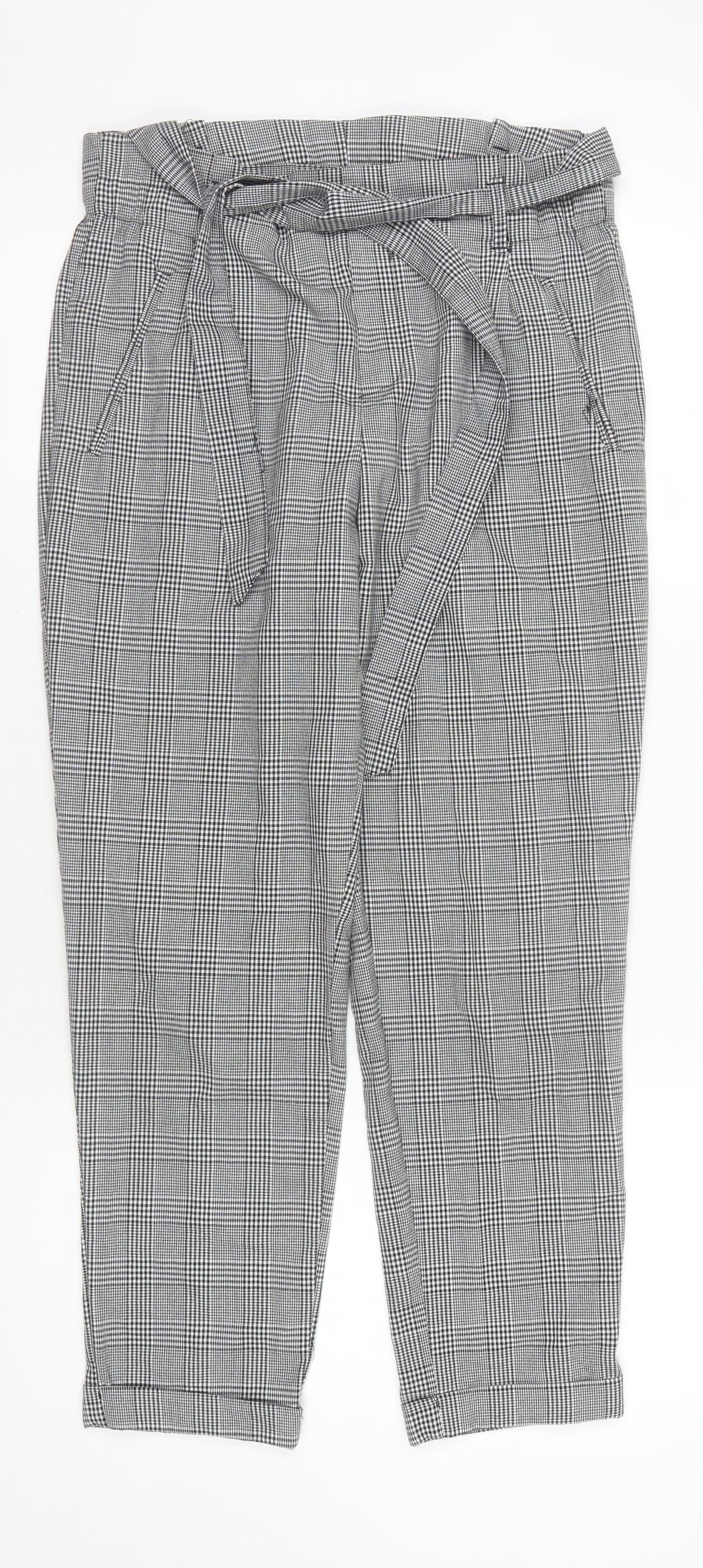 Zara Trafaluc Check Women's Trousers - Size 5