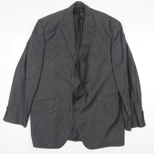 Austin Reed Men's Grey Striped Blazer 44S